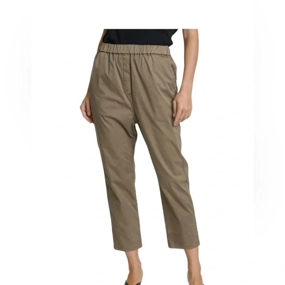 Pistola Bone Lainey Pants Cropped High Rise Pull on Cotton Sz S NWT - Picture 3 of 11